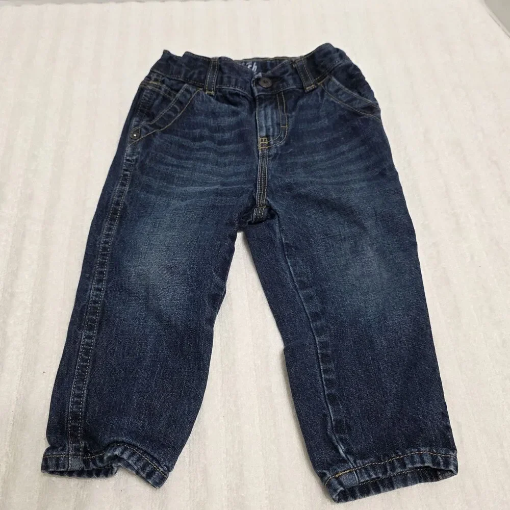 B'gosh Blue Jeans Workwear Straight Infant Size 18mo